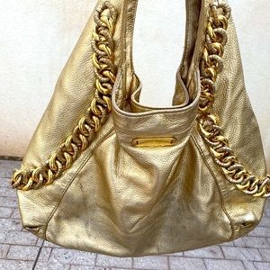 Michael Kors - Gold shoulder bag / purse with chain decor
